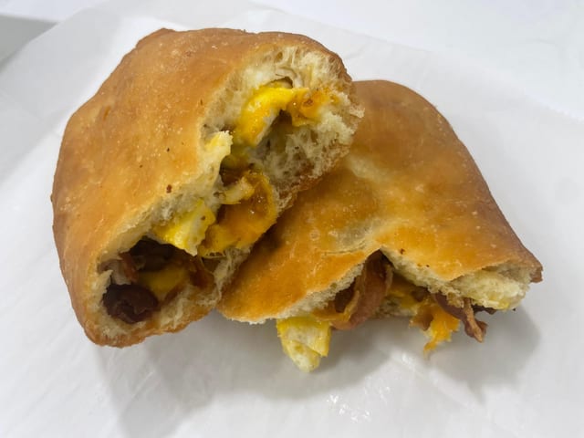 Bacon Egg & Cheese Bomb.