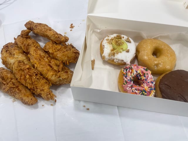 8 Tender & 4 Donuts.