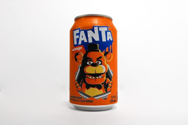 Orange Soda Can.