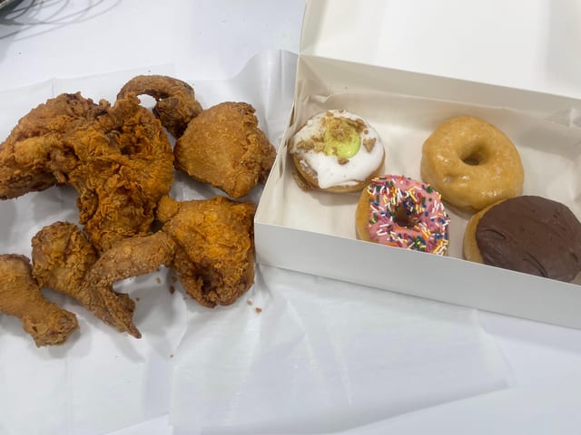 8 Piece & 4 Donuts.