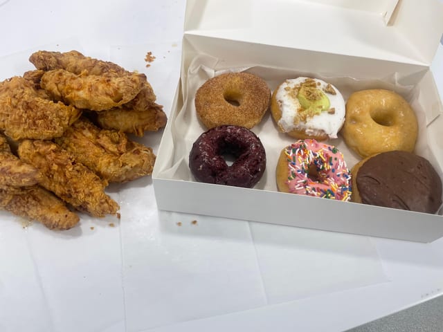 24 Tender & 12 Donuts.